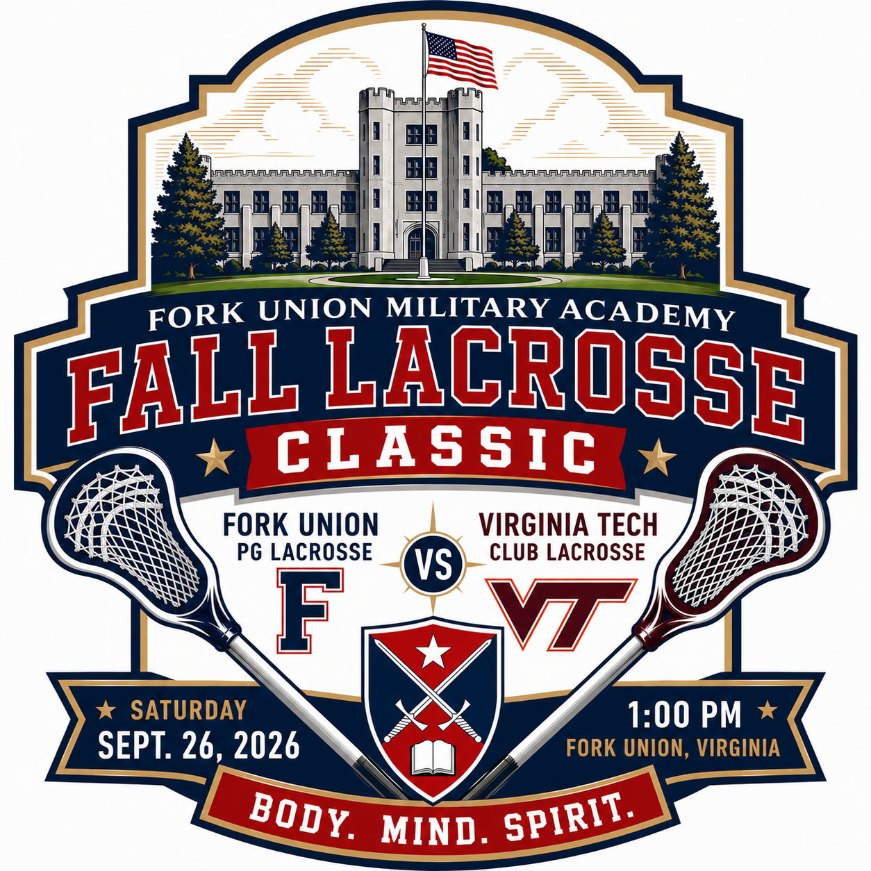 Virginia Tech @ Fork Union PG Lacrosse Event - logo
